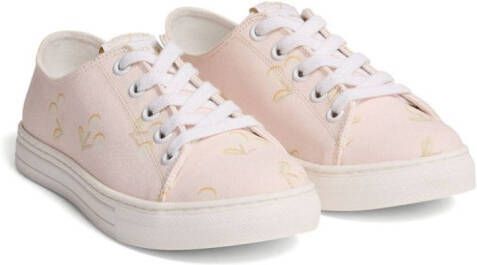 Bonpoint Basket Fei canvas sneakers Pink