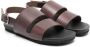 Bonpoint double-strap slingback sandals Brown - Thumbnail 1