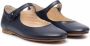 Bonpoint Ella leather ballerina shoes Blue - Thumbnail 1