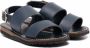 Bonpoint leather open-toe sandals Blue - Thumbnail 1