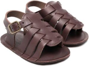 Bonpoint multi-strap leather sandals Brown