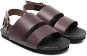 Bonpoint open-toe 15mm sandals Brown