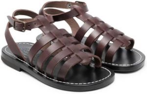 Bonpoint open-toe buckle-fastening sandals Brown