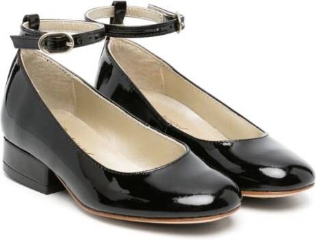 Bonpoint patent leather round-toe ballerinas Black