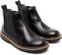 Bonpoint round-toe leather boots Black - Thumbnail 1