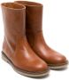 Bonpoint Wild leather ankle boots Brown - Thumbnail 1