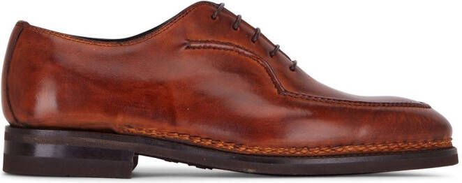 Bontoni lace-up leather shoes Brown