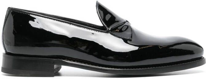 Bontoni panelled-detail loafers Black