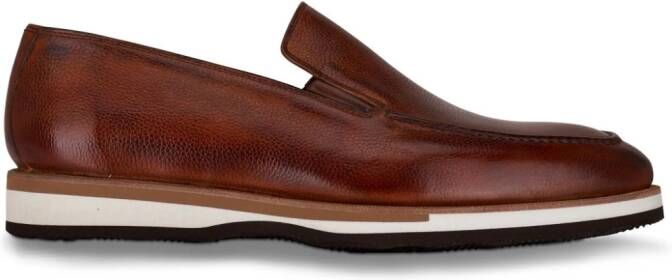 Bontoni Passegio leather loafers Brown