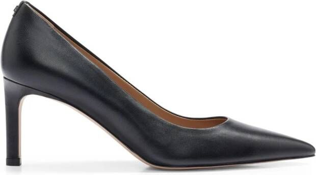 BOSS 70mm pointed-toe leather pumps Black