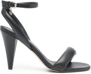BOSS 90mm logo-charm sandals Black