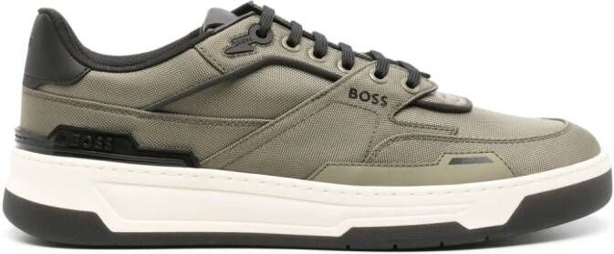 BOSS Baltimore panelled sneakers Green