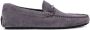 BOSS branded-hardware suede loafers Grey - Thumbnail 1