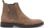 BOSS Calev elasticated-panels suede boots Neutrals - Thumbnail 1