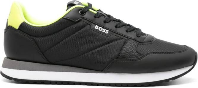 BOSS Kai panelled sneakers Black