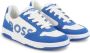 BOSS Kidswear contrasting logo-print sneakers Blue - Thumbnail 1