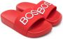 BOSS Kidswear embossed-logo rubber slides Red - Thumbnail 1