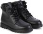 BOSS Kidswear logo-debossed leather ankle boots Black - Thumbnail 1