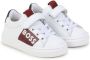 BOSS Kidswear logo-print colour-block leather sneakers White - Thumbnail 1