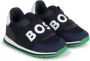 BOSS Kidswear logo-print colour-block panelled sneakers Blue - Thumbnail 1