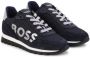 BOSS Kidswear logo-print lace-up sneakers Blue - Thumbnail 1