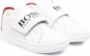 BOSS Kidswear logo-print low-top sneakers White