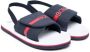 BOSS Kidswear logo-print slingback sandals Blue - Thumbnail 1