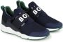 BOSS Kidswear logo-print slip-on sneakers Blue - Thumbnail 1