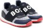BOSS Kidswear logo-print strap-detail sneakers Blue - Thumbnail 1