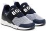 BOSS Kidswear logo-print strap sneakers Blue - Thumbnail 1
