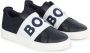 BOSS Kidswear logo-strap leather sneakers Blue - Thumbnail 1