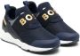 BOSS Kidswear logo tape slip-on sneakers Blue - Thumbnail 1
