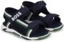 BOSS Kidswear stripe-detail touch-strap sandals Blue - Thumbnail 1