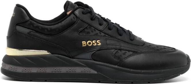 BOSS Kurt panelled sneakers Black