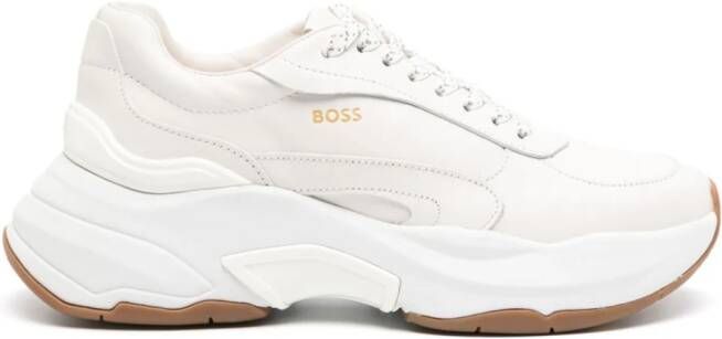 BOSS lace-up chunky sneakers Neutrals