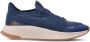 BOSS lace-up faux-leather sneakers Blue - Thumbnail 1