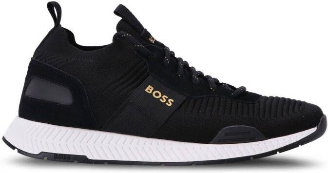 BOSS lace-up sock-sneakers Black