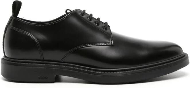BOSS Larry leather derby shoes Black
