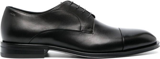 BOSS leather derby shoes Black