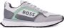BOSS logo-print mesh sneakers Grey - Thumbnail 1