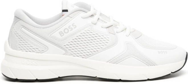 BOSS logo-print sneakers White