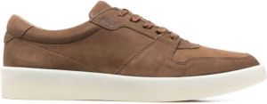 BOSS low-top leather sneakers Brown