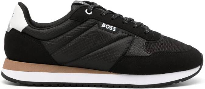 BOSS padded lace-up sneakers Black