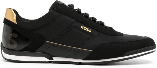 BOSS side logo-print detail sneakers Black