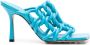 Bottega Veneta 100mm twisted interwoven leather sandals Blue - Thumbnail 1