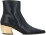 Bottega Veneta 50mm pointed-toe leather ankle boots Black - Thumbnail 1