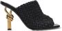 Bottega Veneta 90mm Intrecciato leather heels Black - Thumbnail 1