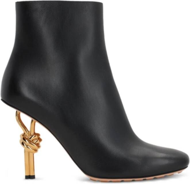 Bottega Veneta 90mm sculpted heel ankle boots Black
