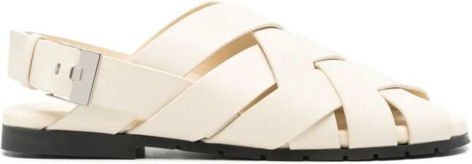 Bottega Veneta Alfie leather sandals Neutrals