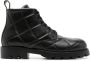 Bottega Veneta ankle length leather boots Black - Thumbnail 1
